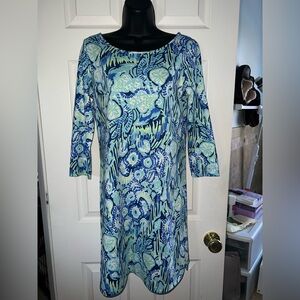 Lilly Pulitzer Women’s Marlowe Sunset Swim Indigo Dress